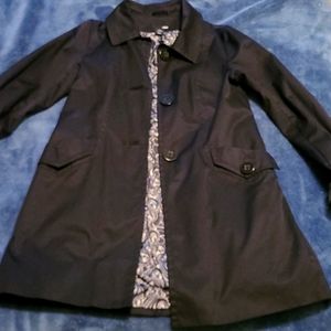 H&M light weight rain jacket, black size small